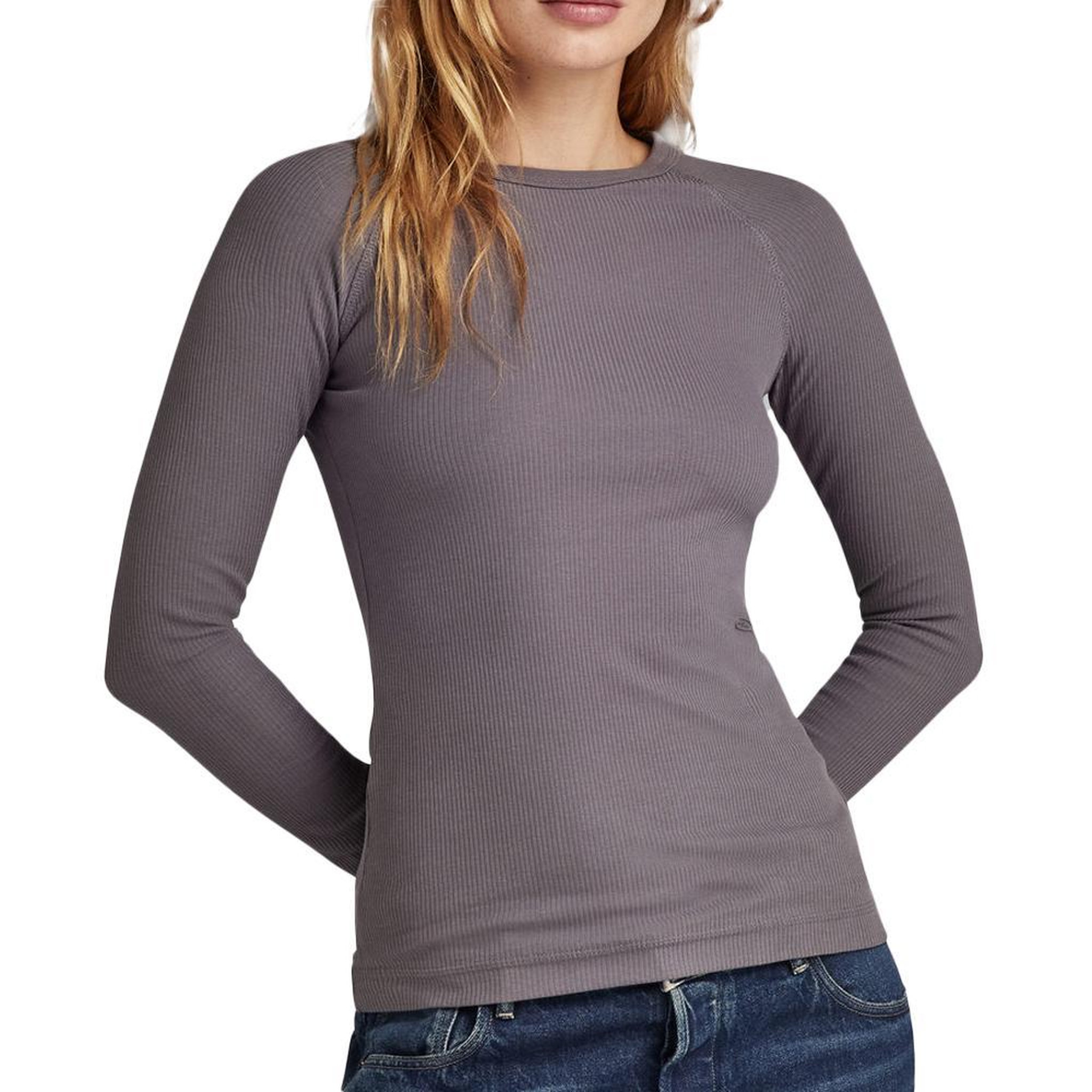 G-Star Raw T-shirt Manches Longues Gris G-Star Femme D23343. Coloris disponibles : Gris