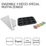 Voir la diapositive 4 : ZENKER Ensemble 3 pièces spécial muffins Zenker