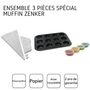 Voir la diapositive 4 : ZENKER Ensemble 3 pièces spécial muffins Zenker