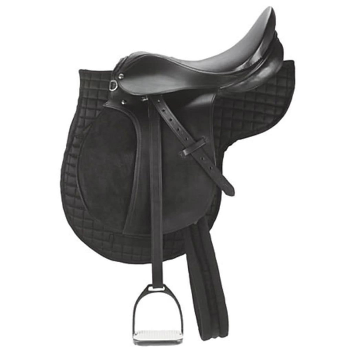 KERBL Kerbl Selle de poney en cuir Noir 32196