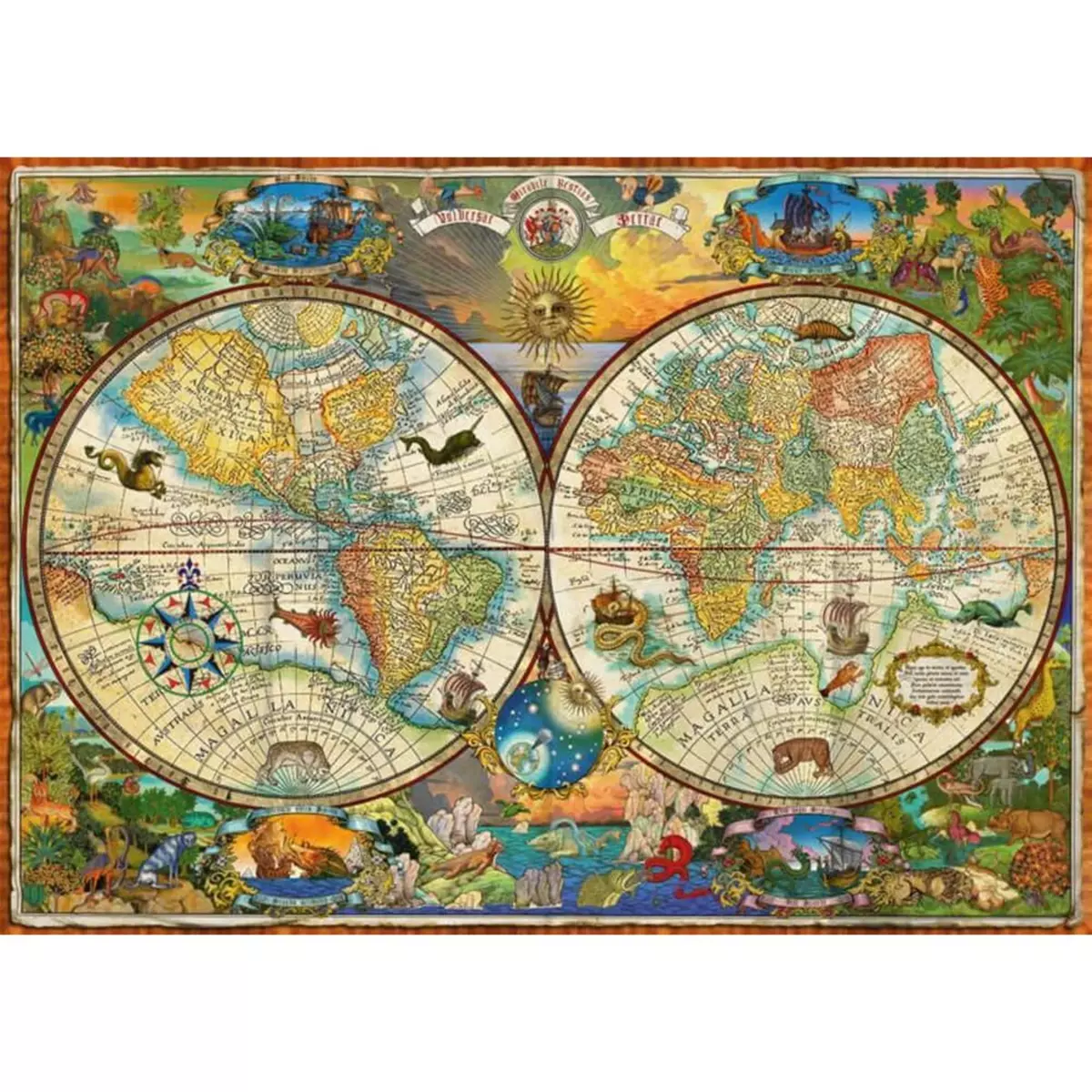 Schmidt Puzzle 2000 pièces : Planisphère