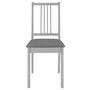 Voir la diapositive 3 : VIDAXL Chaises a manger avec coussins lot de 6 gris bois solide