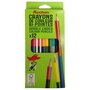 AUCHAN  Boite de 12 crayons de couleurs bi-pointes