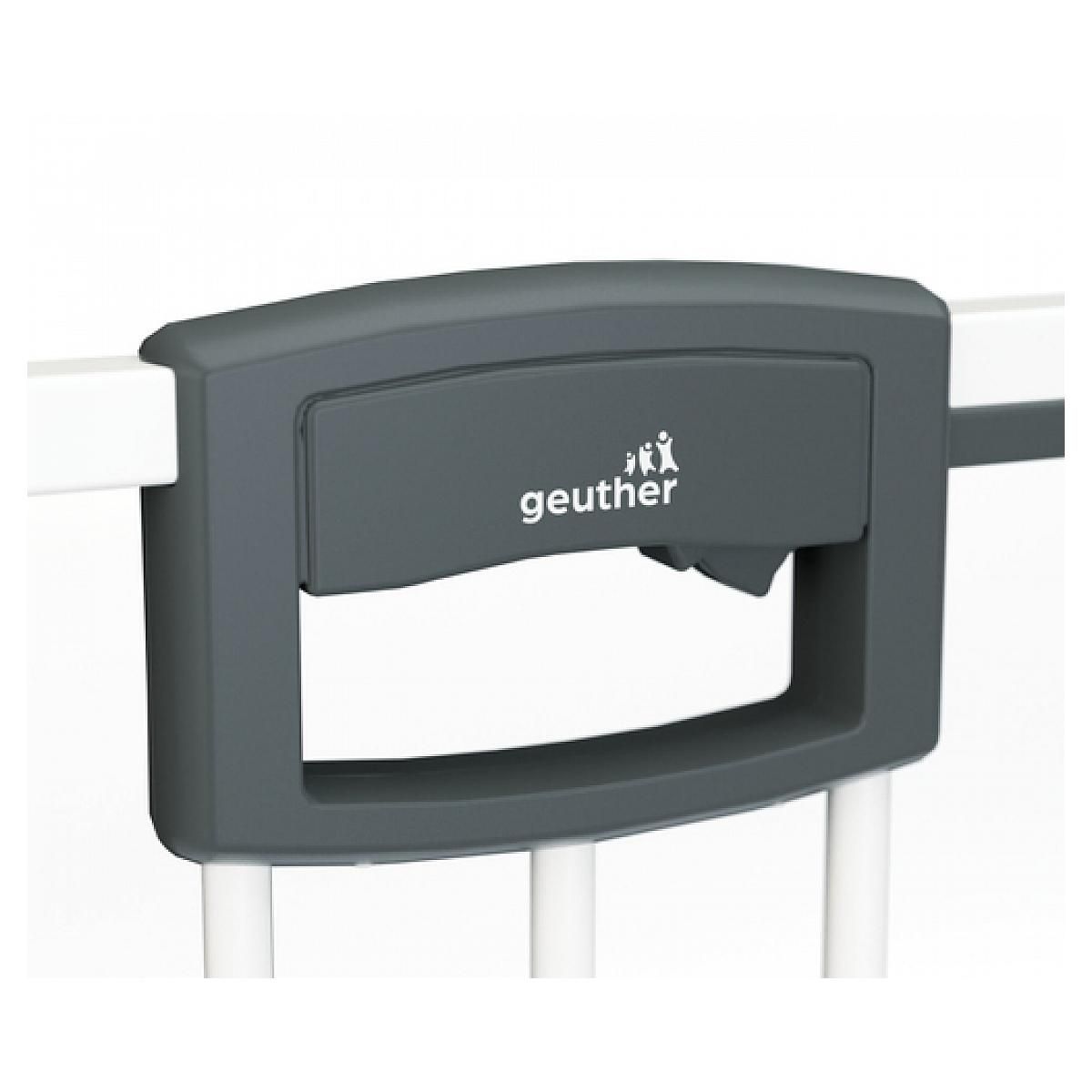 GEUTHER Barrière d'escalier à pression Easylock Plus  bois/métal 84,5 cm - 92,5 cm Blanc