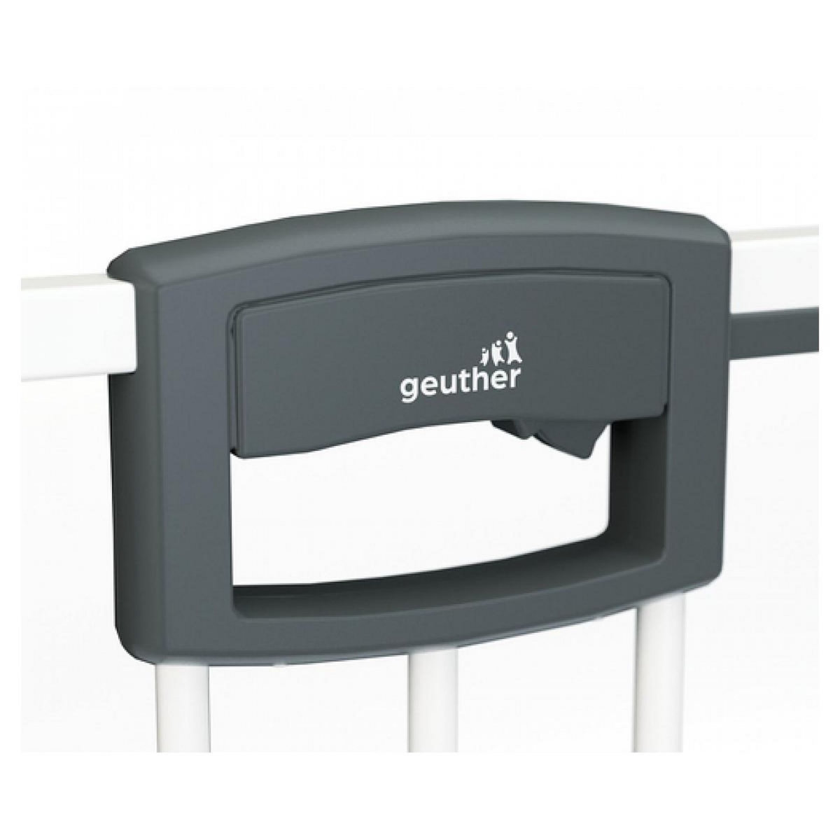 GEUTHER Barrière d'escalier à pression Easylock Plus  bois/métal 84,5 cm - 92,5 cm Blanc