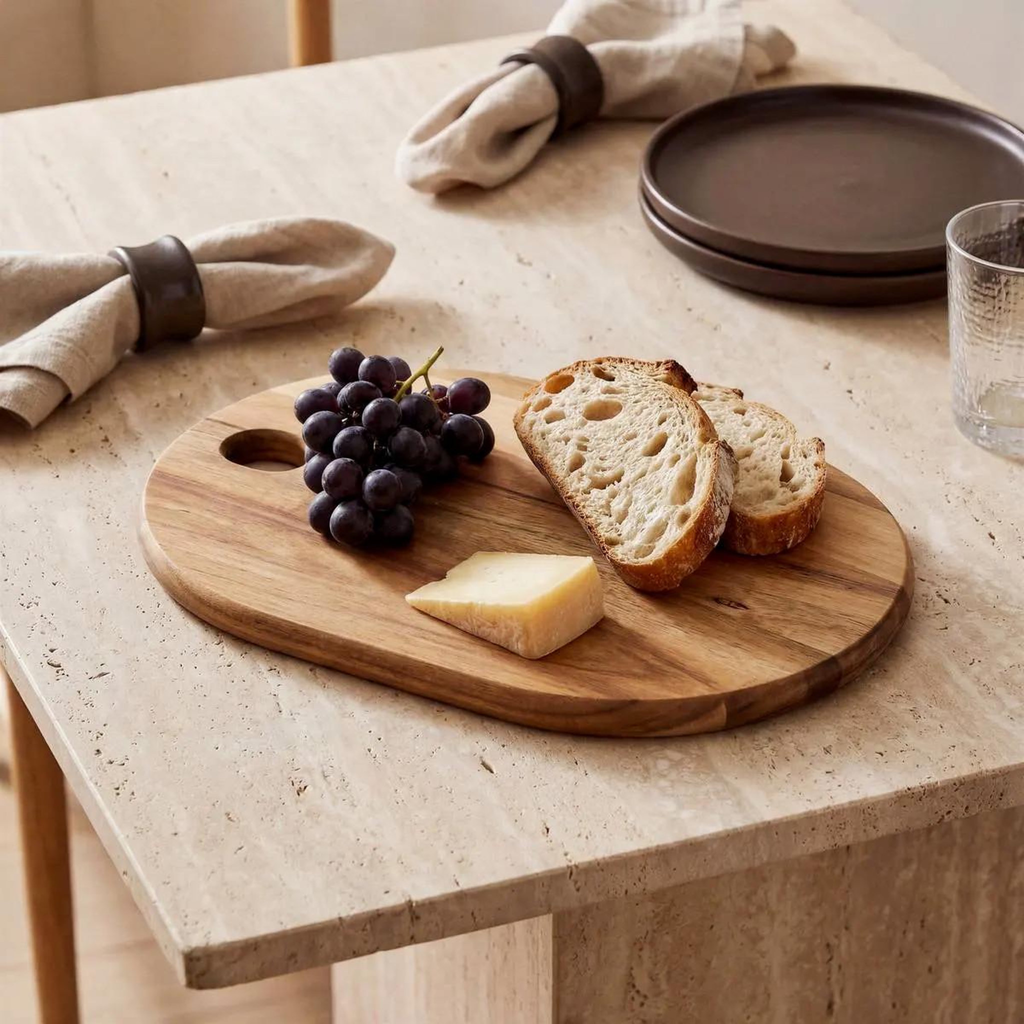 Voir la diapositive 2 : SECRET DE GOURMET Planche de Présentation en Bois  Mina  36cm Marron
