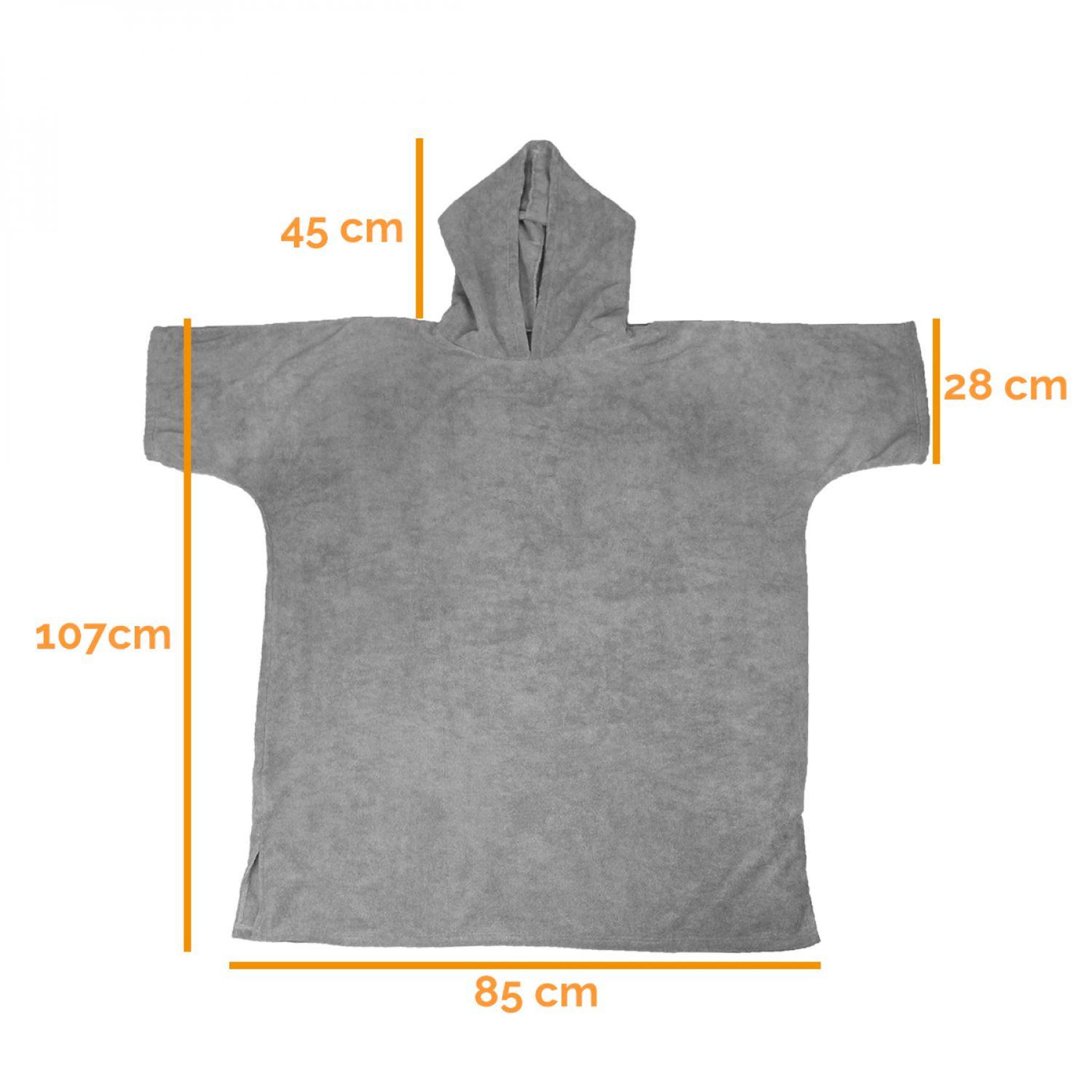 Voir la diapositive 2 : VIVEZEN Serviette poncho de bain ou de plage - Adulte