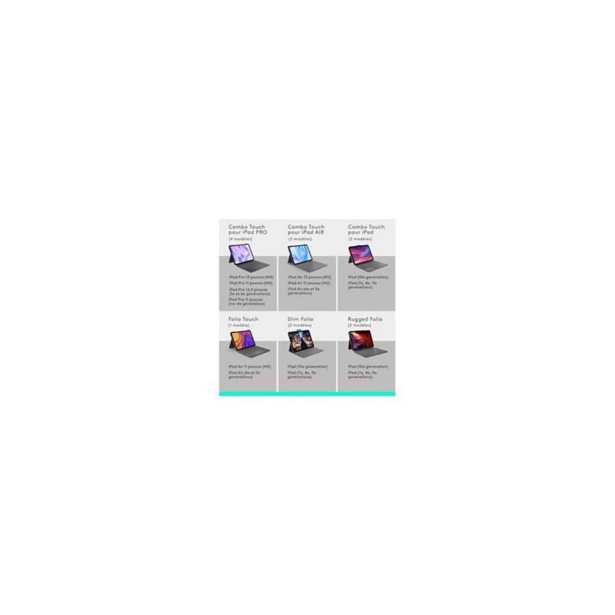 Logitech Etui Combo Touch iPad Air 13'' (M2/M3) Oxford