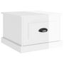 Voir la diapositive 2 : VIDAXL Table basse blanc brillant 50x50x35 cm bois d ingénierie