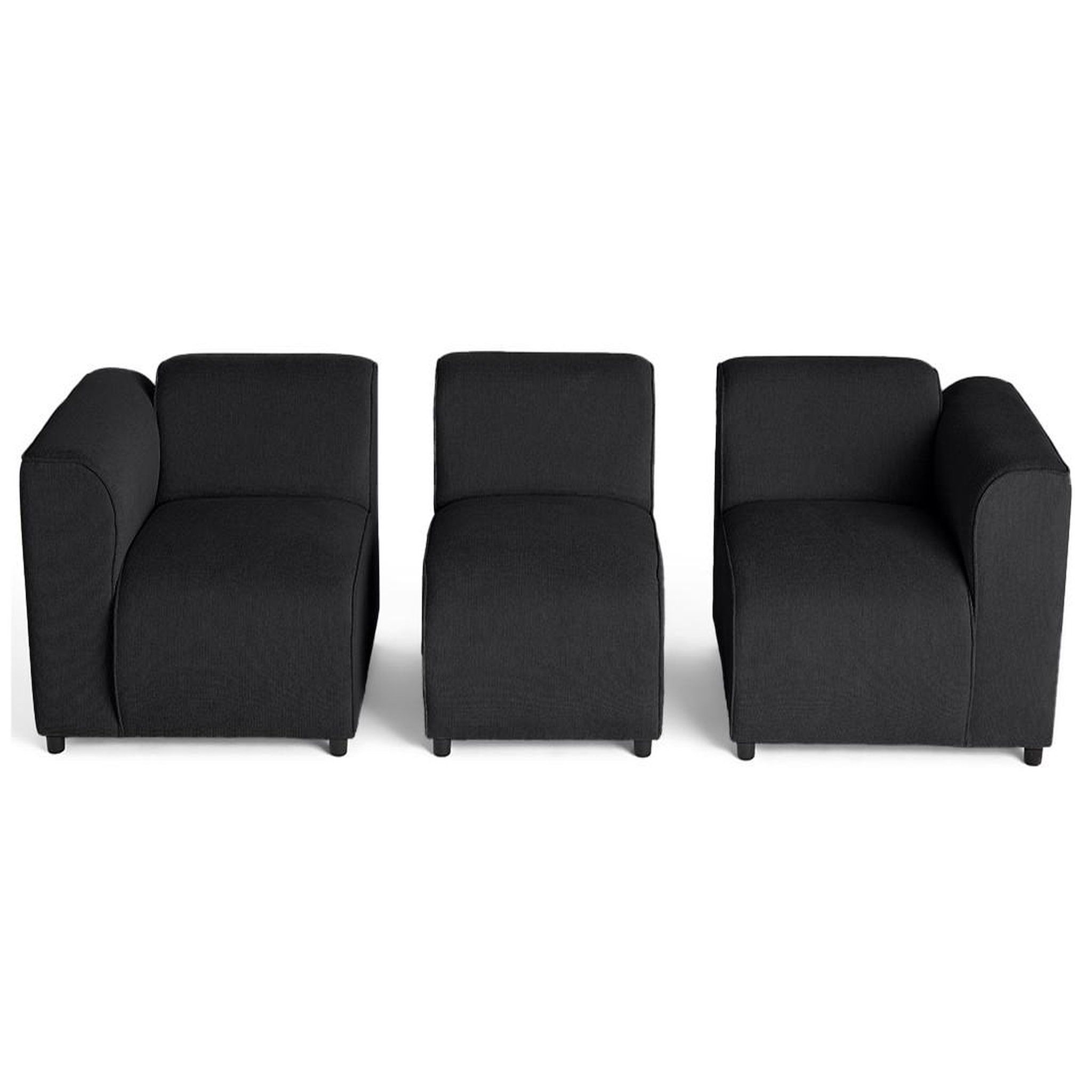Voir la diapositive 3 : LISA DESIGN Suaro - canapé modulable 3 places en tissu texturé
