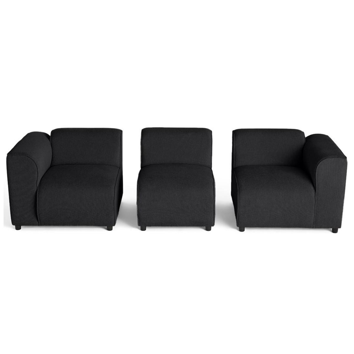 LISA DESIGN Suaro - canapé modulable 3 places en tissu texturé