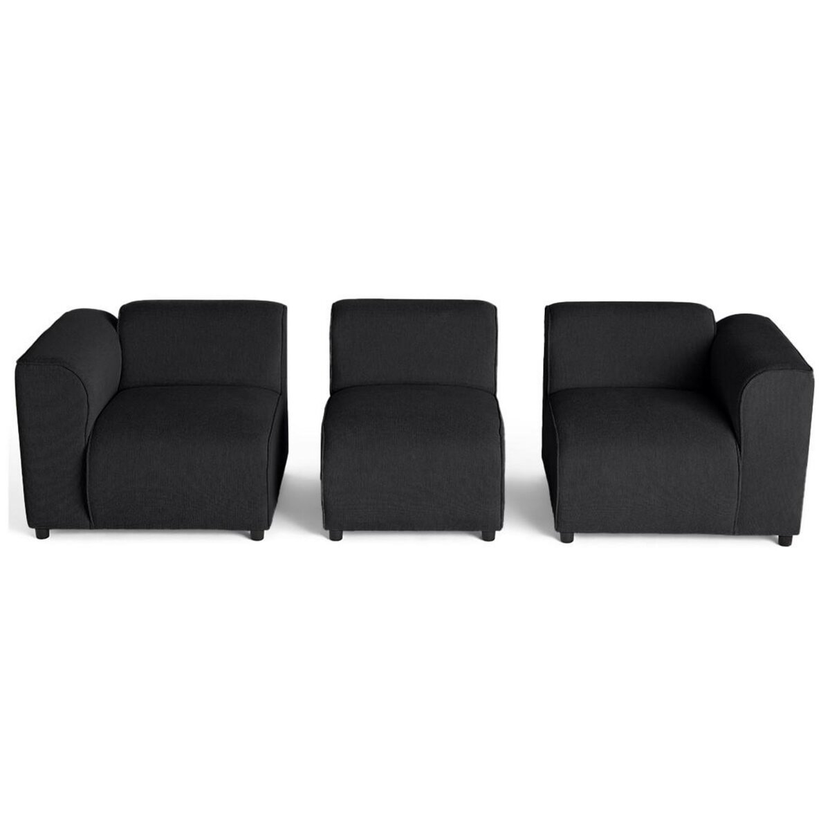 LISA DESIGN Suaro - canapé modulable 3 places en tissu texturé