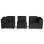 Voir la diapositive 3 : LISA DESIGN Suaro - canapé modulable 3 places en tissu texturé