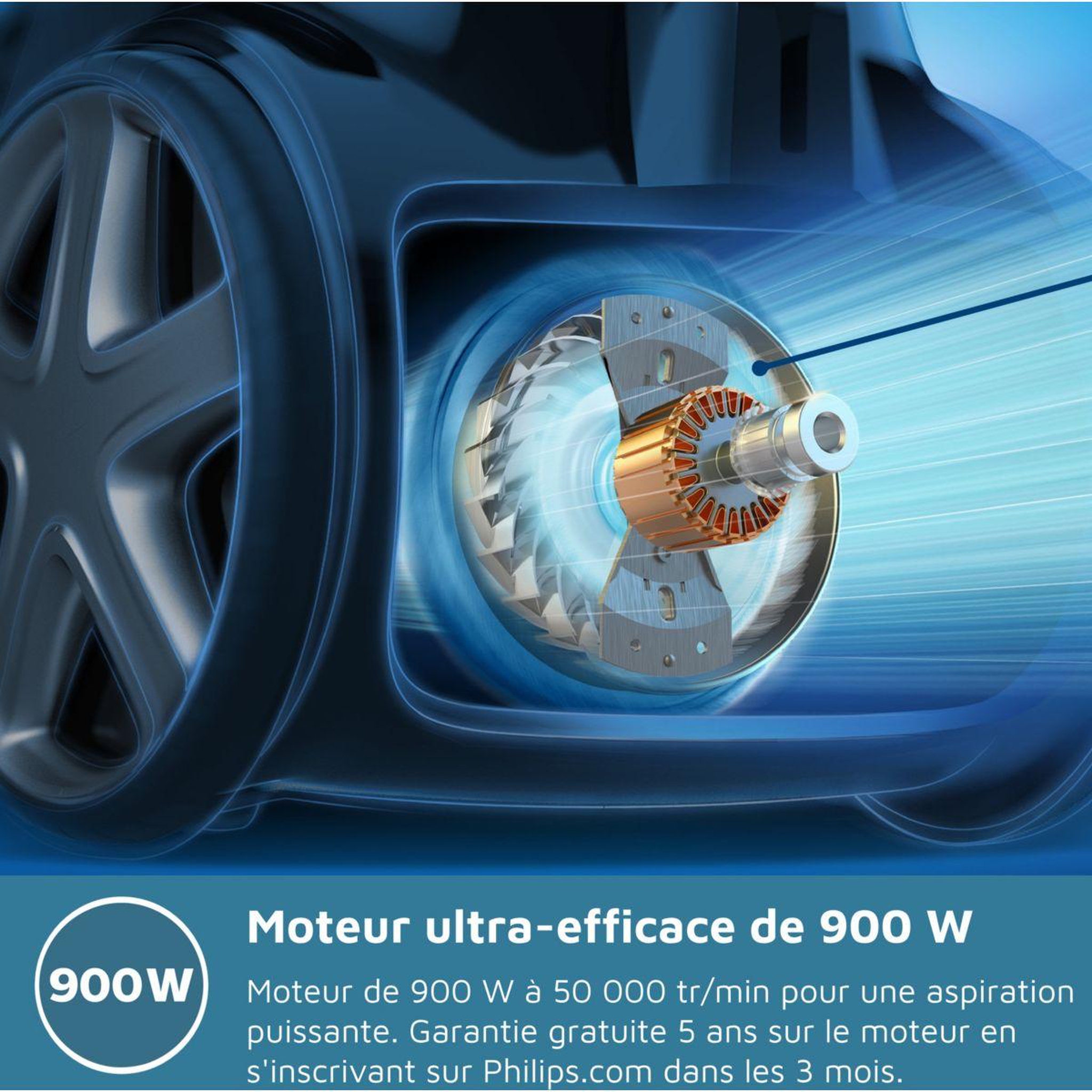 Voir la diapositive 5 : Philips Aspirateur sans sac PowerCyclone 8 FC9744/09