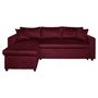 Voir la diapositive 3 : Canapé d'angle réversible convertible avec coffre en tissu ou velours GERALDINE 