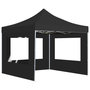 Voir la diapositive 2 : VIDAXL Tente de reception pliable a parois Aluminium 3 x 3m Anthracite