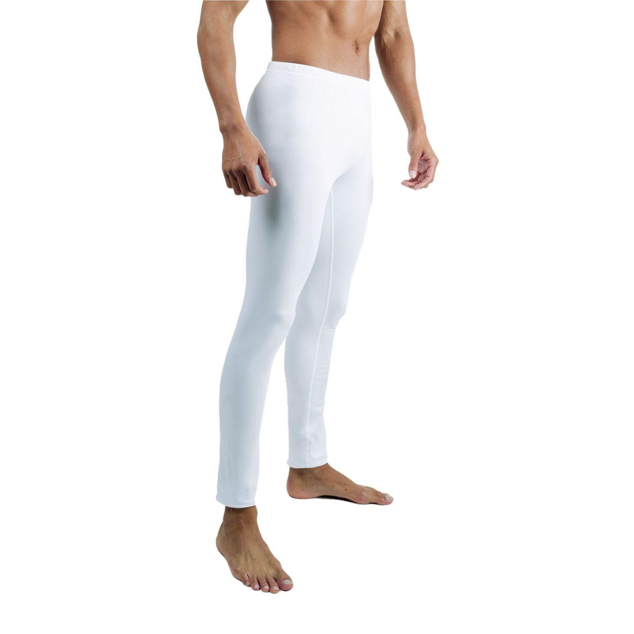 PIERRE CARDIN Legging homme sport avec caleçon thermique under white. Coloris disponibles : Blanc