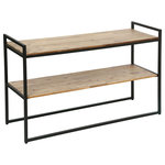 ATMOSPHERA Console métal et Acacia 2 plateaux L120cm ELEORA