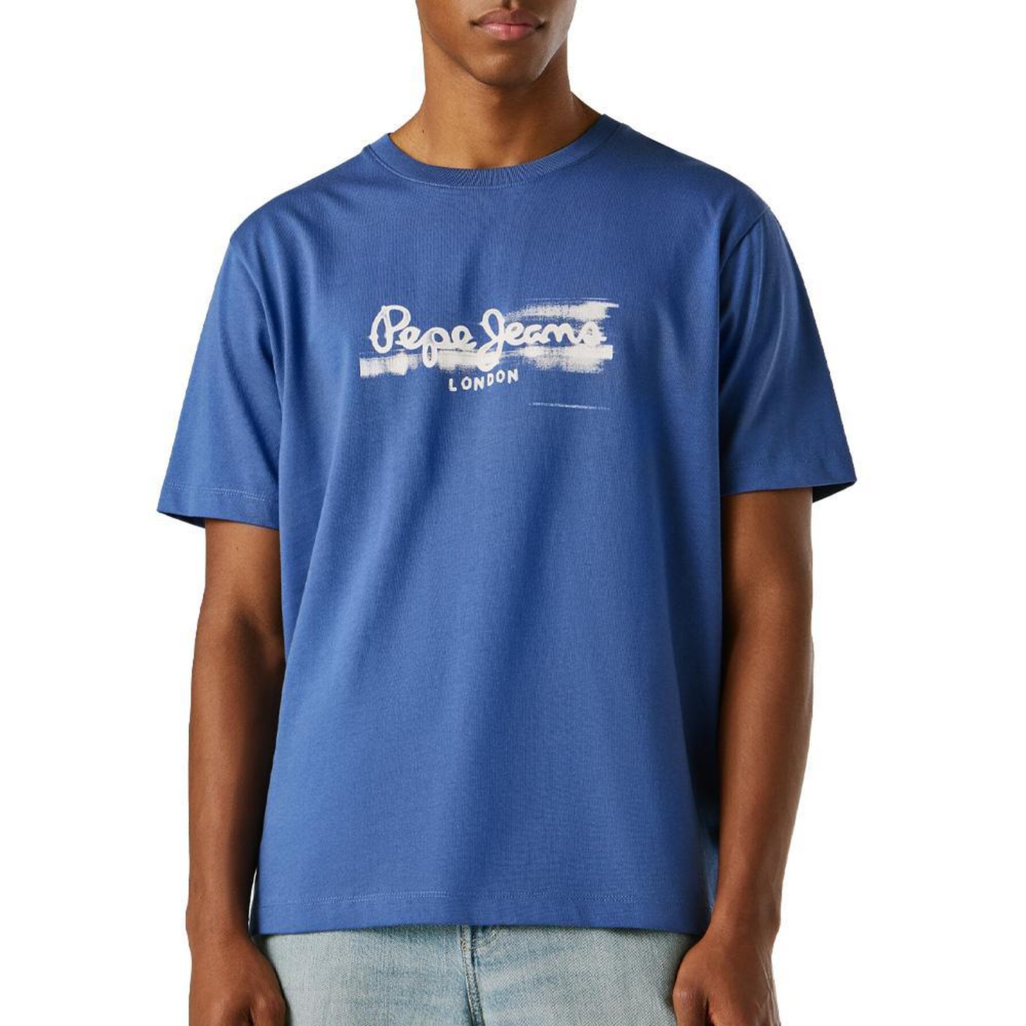 Pepe Jeans T-Shirt Bleu Homme Pepe jeans Pjl M Nd. Coloris disponibles : Bleu