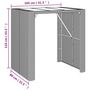 Voir la diapositive 6 : VIDAXL Ensemble de bar de jardin 5 pcs avec coussins gris poly rotin