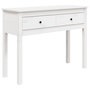 Voir la diapositive 2 : VIDAXL Table console Blanc 100x35x75 cm Bois massif de pin