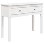 Voir la diapositive 2 : VIDAXL Table console Blanc 100x35x75 cm Bois massif de pin