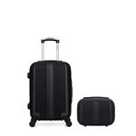 HERO HERO - LOT DE 2 - Valises cabine et vanity LIPARI. Coloris disponibles : Bleu, Gris, Beige, Noir, Rose