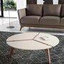 Paris Prix Table Basse Design en Bois  Mercos  100cm Beige