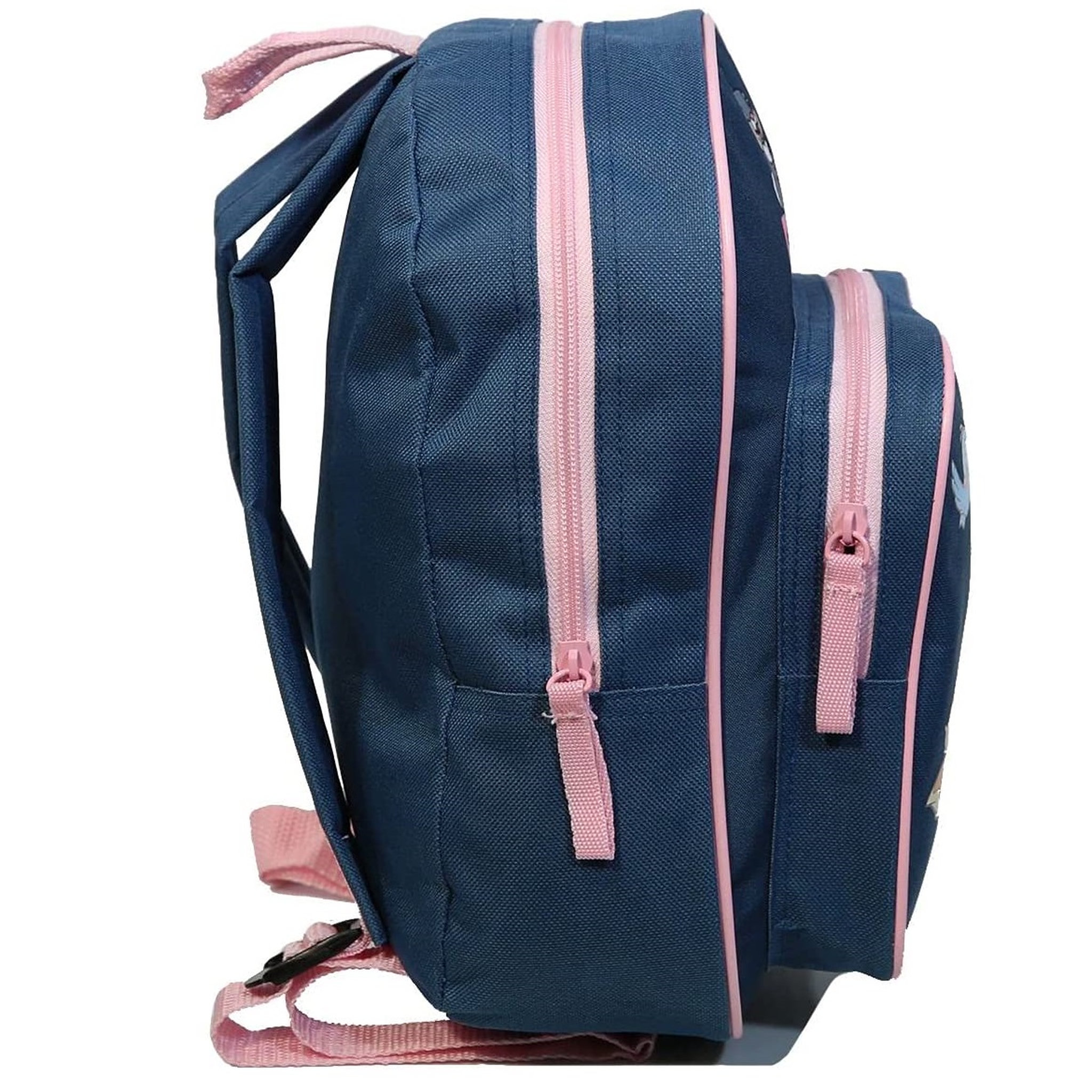 Voir la diapositive 3 : DISNEY Sac maternelle bleu avec pochette avant Bambi 