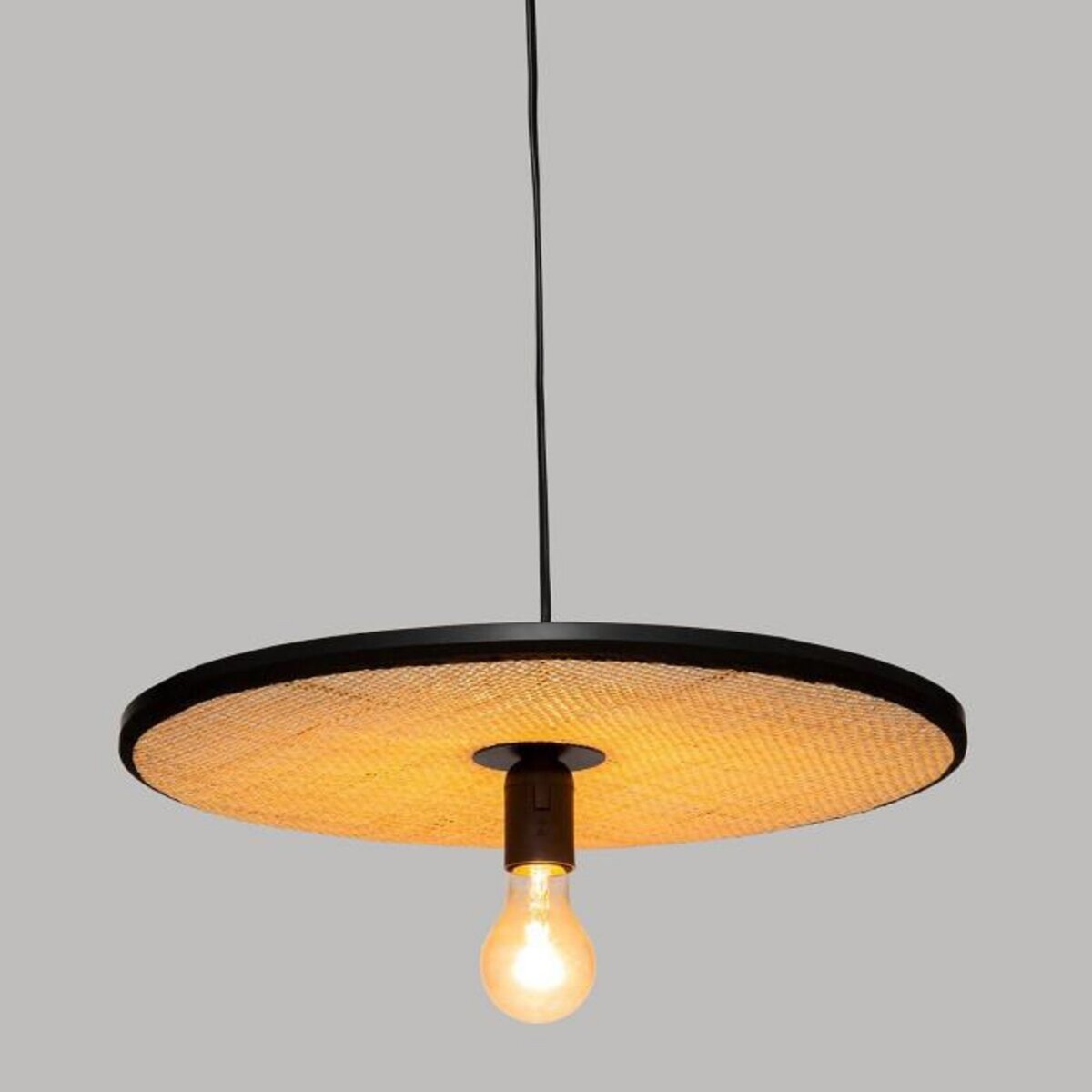 ATMOSPHERA Lampe Suspension en Métal  Olme  44cm Beige