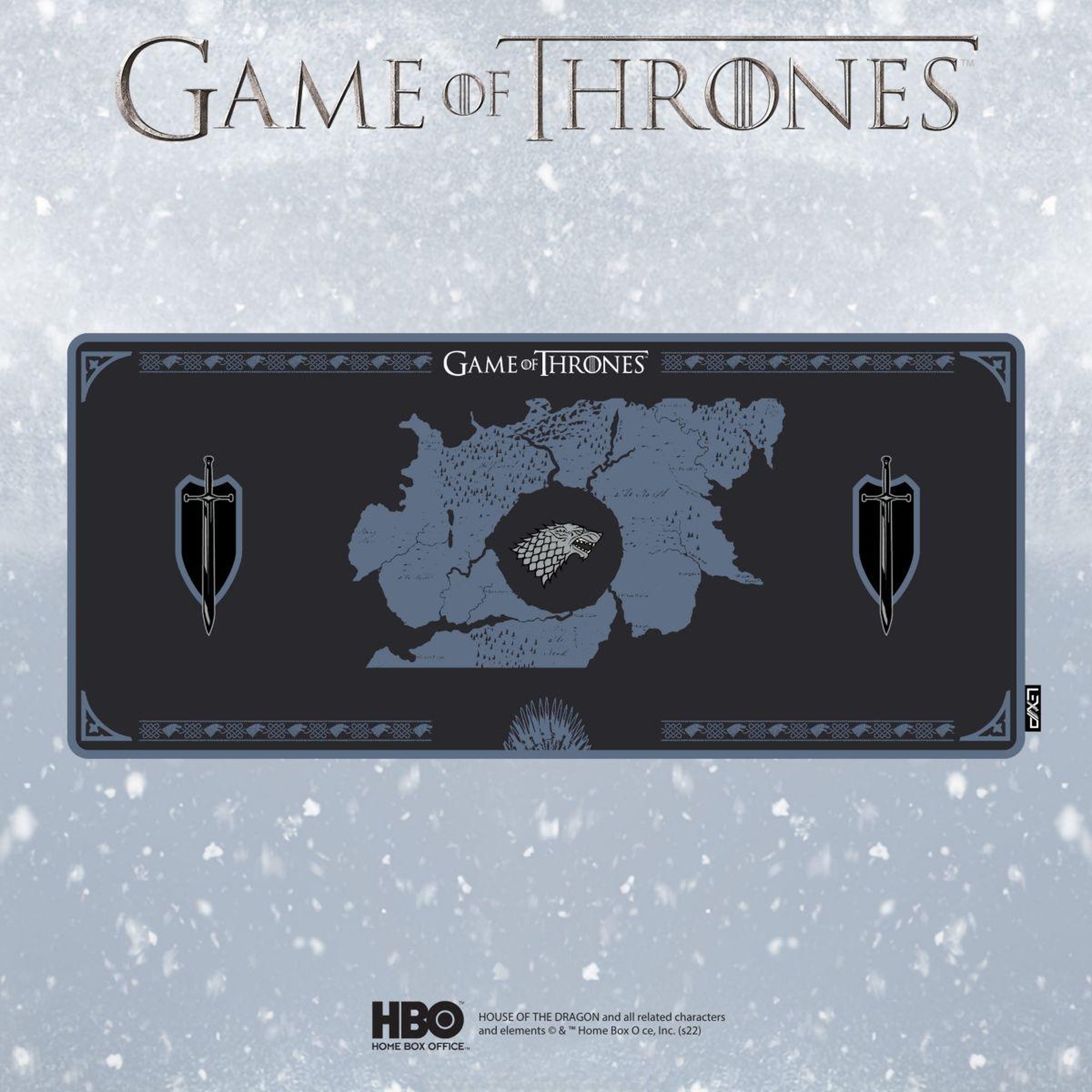Voir la diapositive 2 : LEXIP Tapis de souris x tsume - game of thrones stark tapis xx