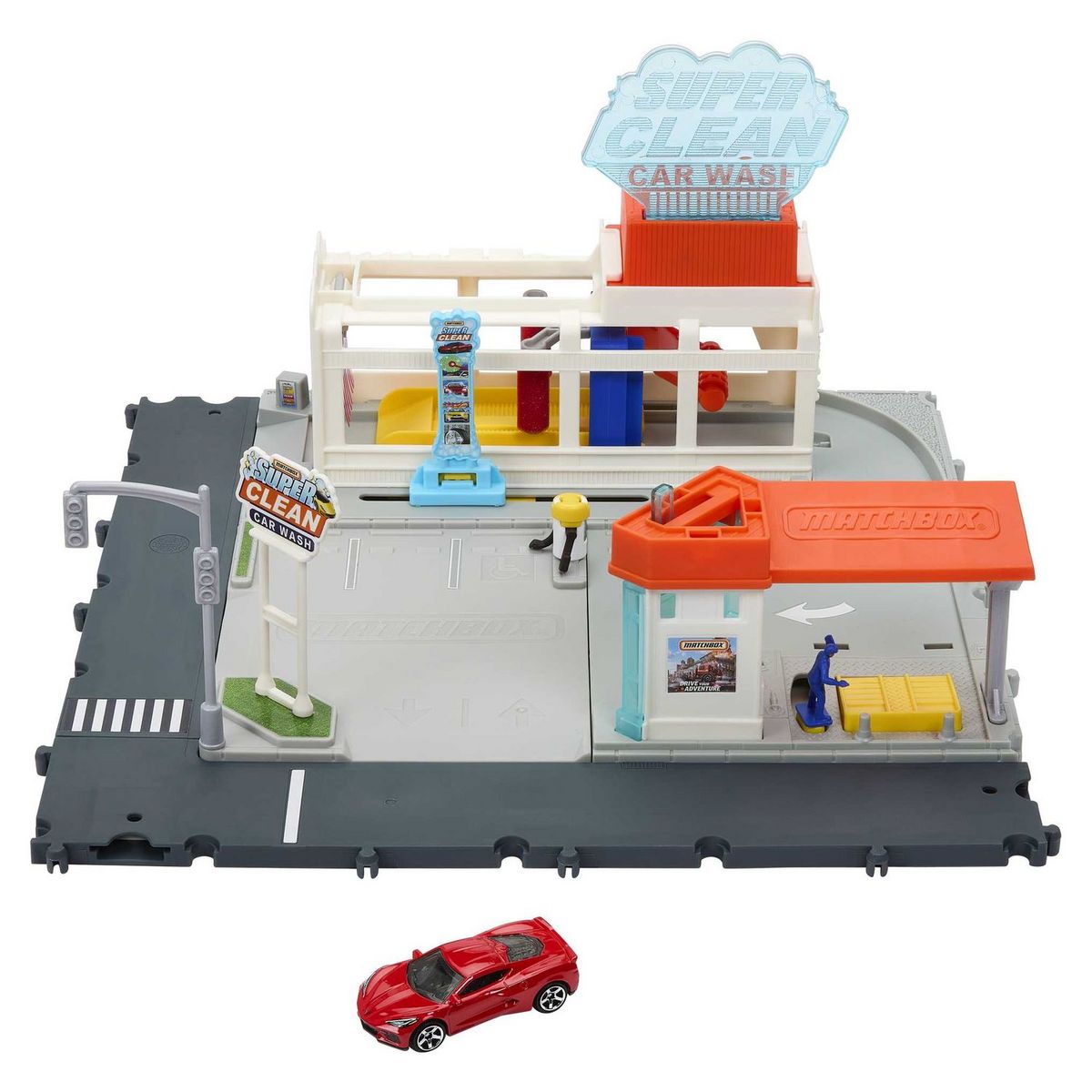 MATCHBOX Coffret Matchbox La station de lavage avec 1 voiture