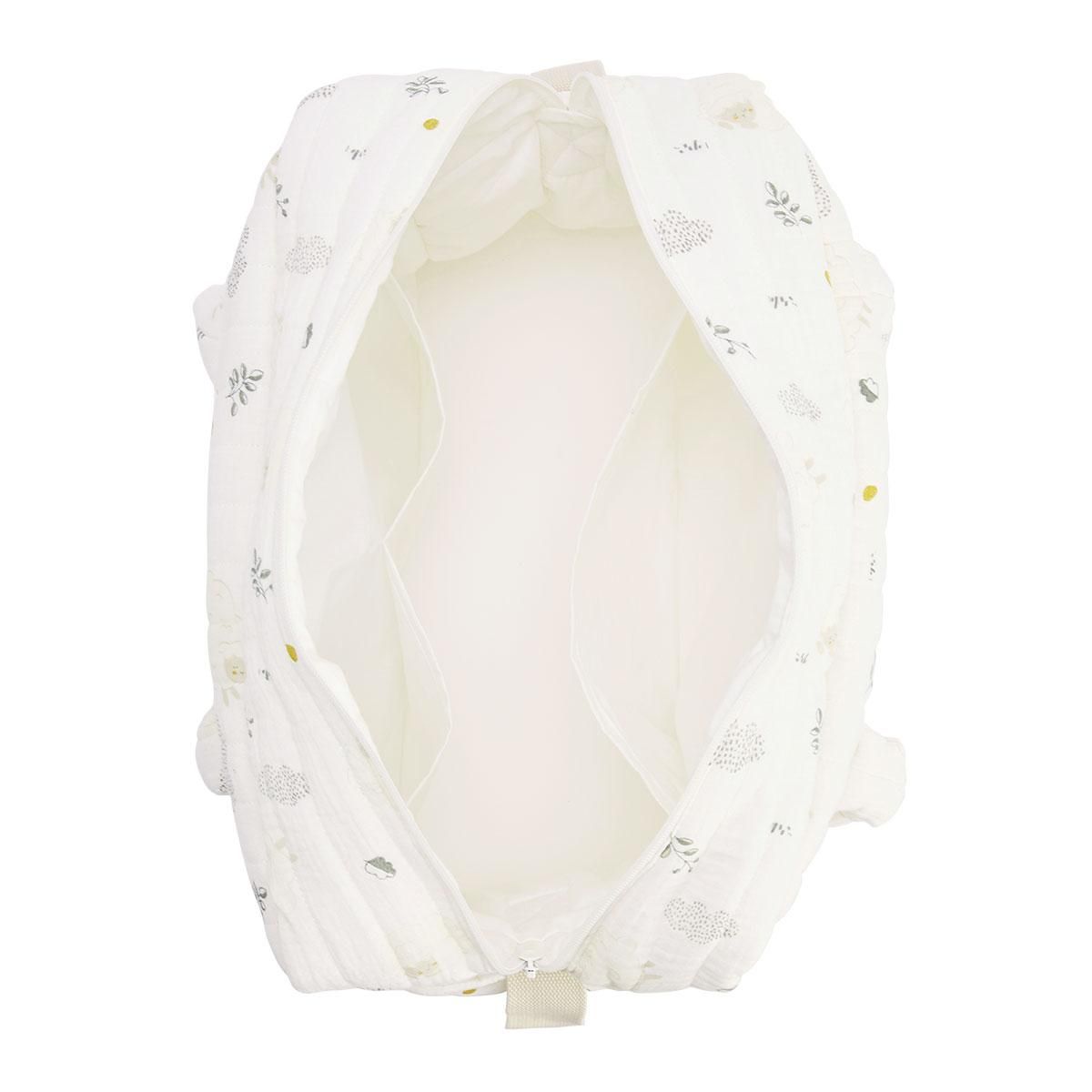 Petit Béguin Sac à langer en gaze de coton et tapis de change Câlins