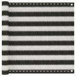 VIDAXL Ecran de balcon en PEHD 90 x 600 cm Anthracite et blanc