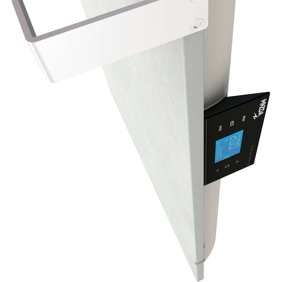 MAZDA Sèche-serviettes électrique 1000W pierre naturelle Dual Kherr - Sable Blanc 2.0