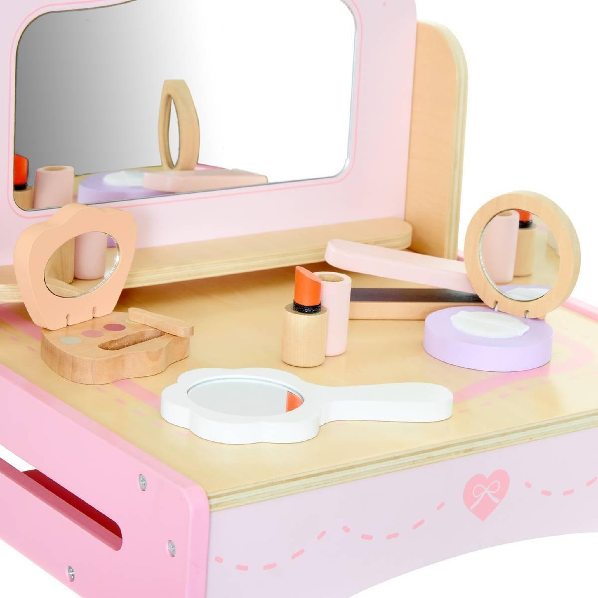 Voir la diapositive 4 : Atmosphera Kids Jouet Coiffeuse Enfant  Elia  31cm Rose