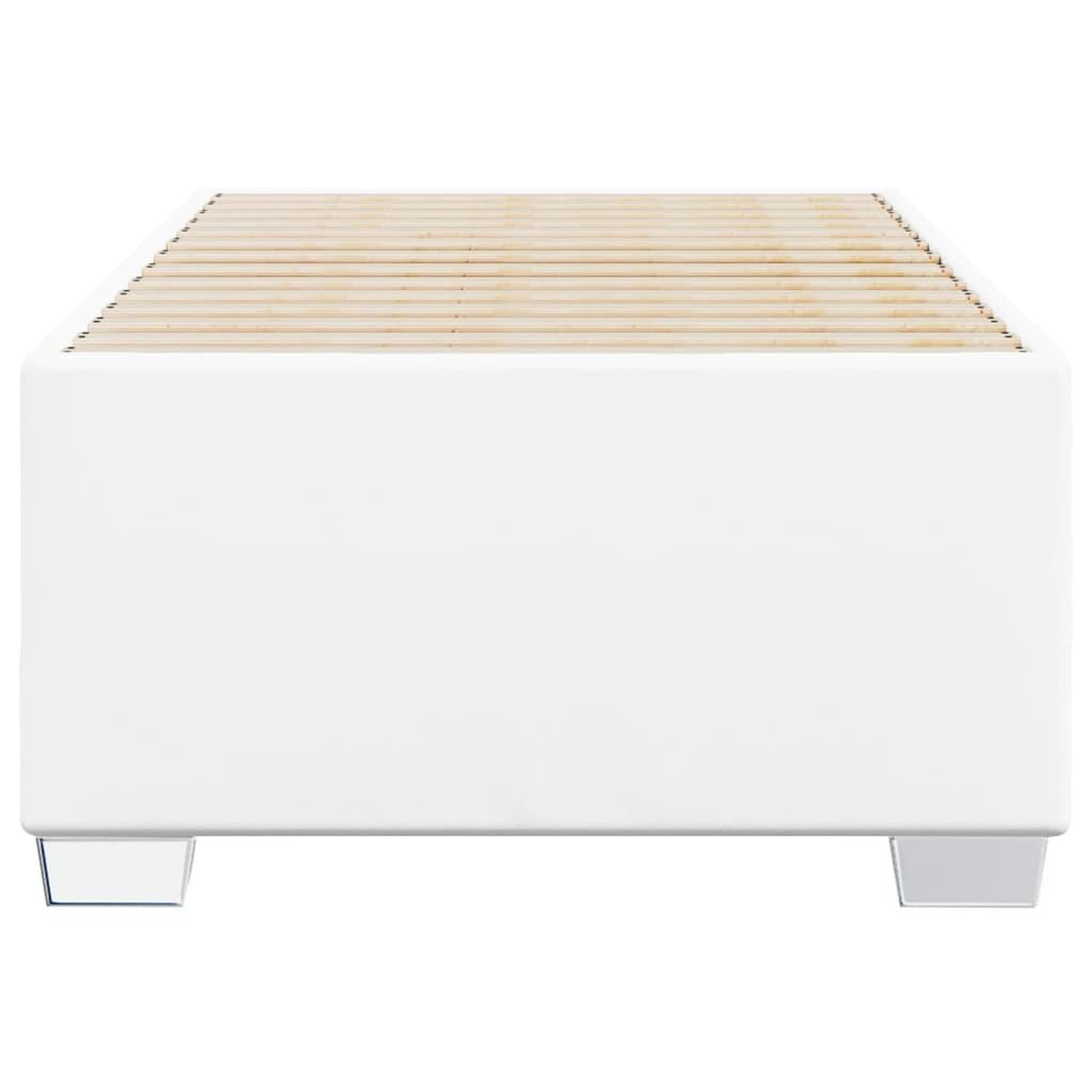 Voir la diapositive 4 : VIDAXL Cadre de lit sans matelas blanc 100x200 cm similicuir