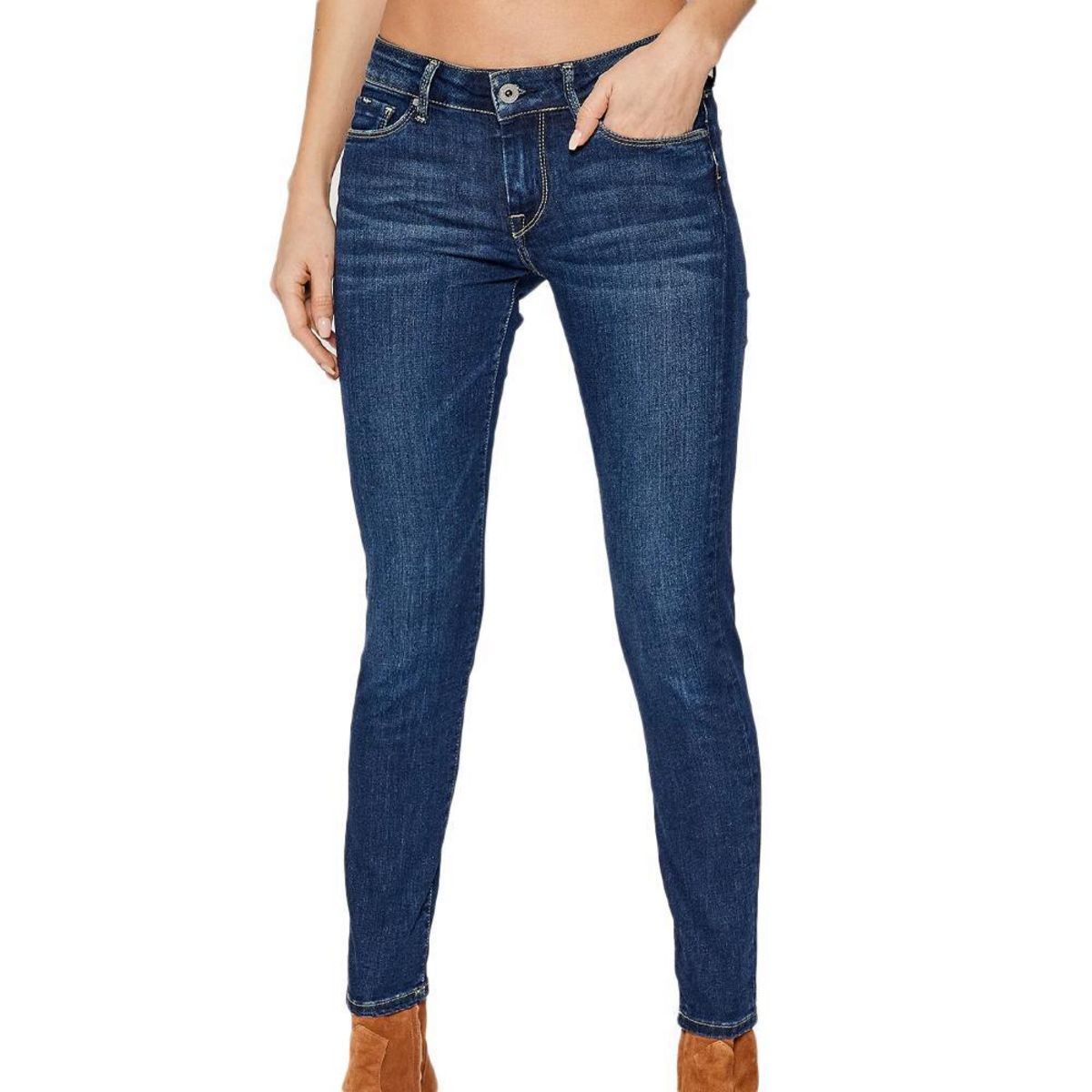 Pepe Jeans Jean Straight  Foncé Femme Pepe jeans Soho - W27