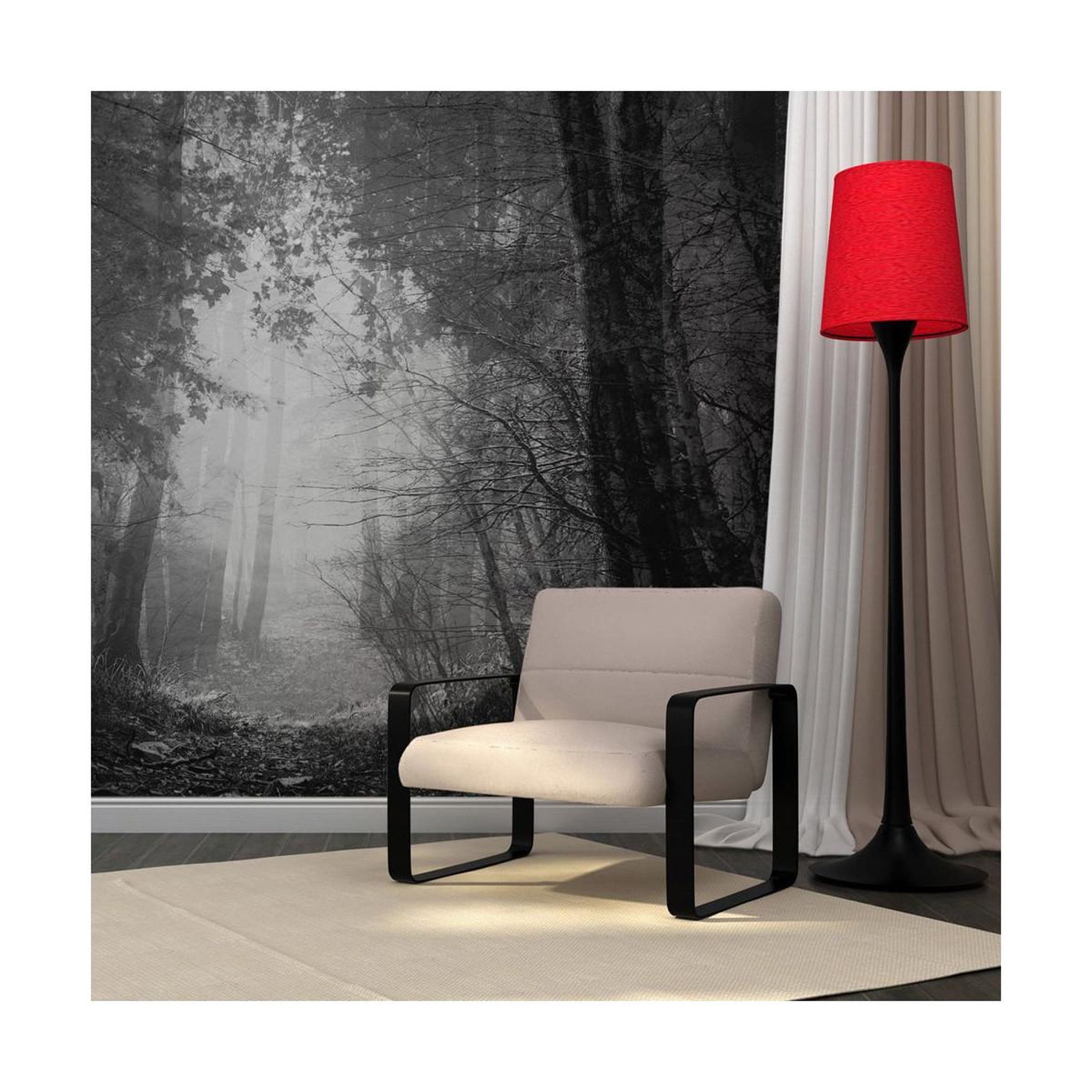 Voir la diapositive 1 : Paris Prix Papier Peint  Forest of Shadows