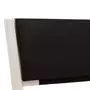 VIDAXL Cadre de lit avec LED blanc et noir similicuir 120x200 cm