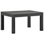 Voir la diapositive 3 : VIDAXL Salon de jardin 2 pcs avec coussins PP Rotin Anthracite