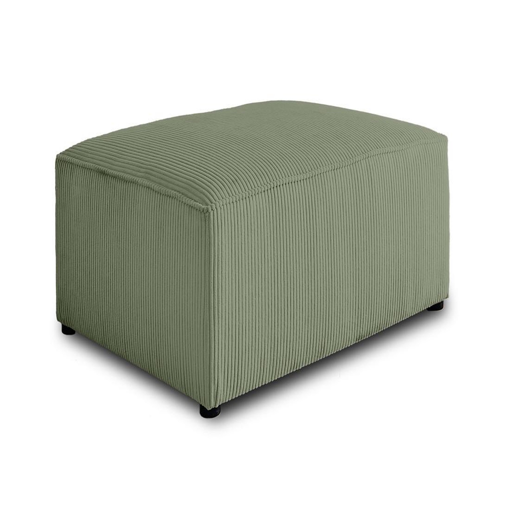 Voir la diapositive 1 : BEST MOBILIER Topaze - pouf - en velours côtelé
