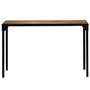Voir la diapositive 3 : VIDAXL Table a manger Bois de manguier brut massif et Acier 120 cm
