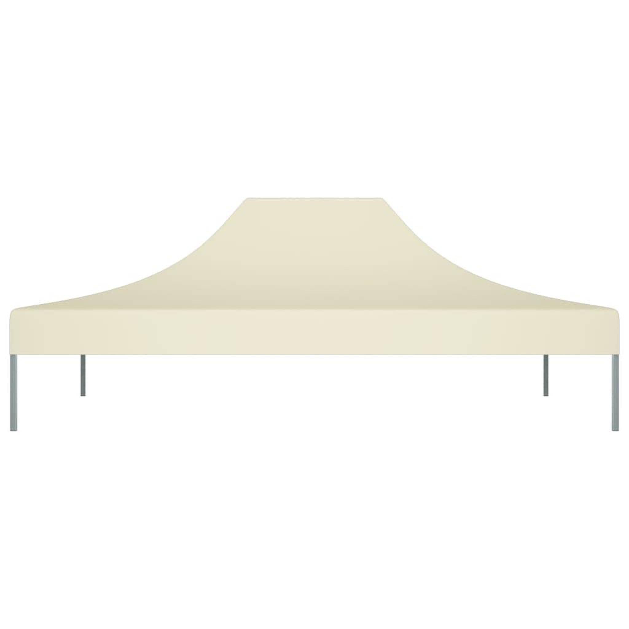 Voir la diapositive 3 : VIDAXL Toit de tente de reception 4,5x3 m Creme 270 g/m^2