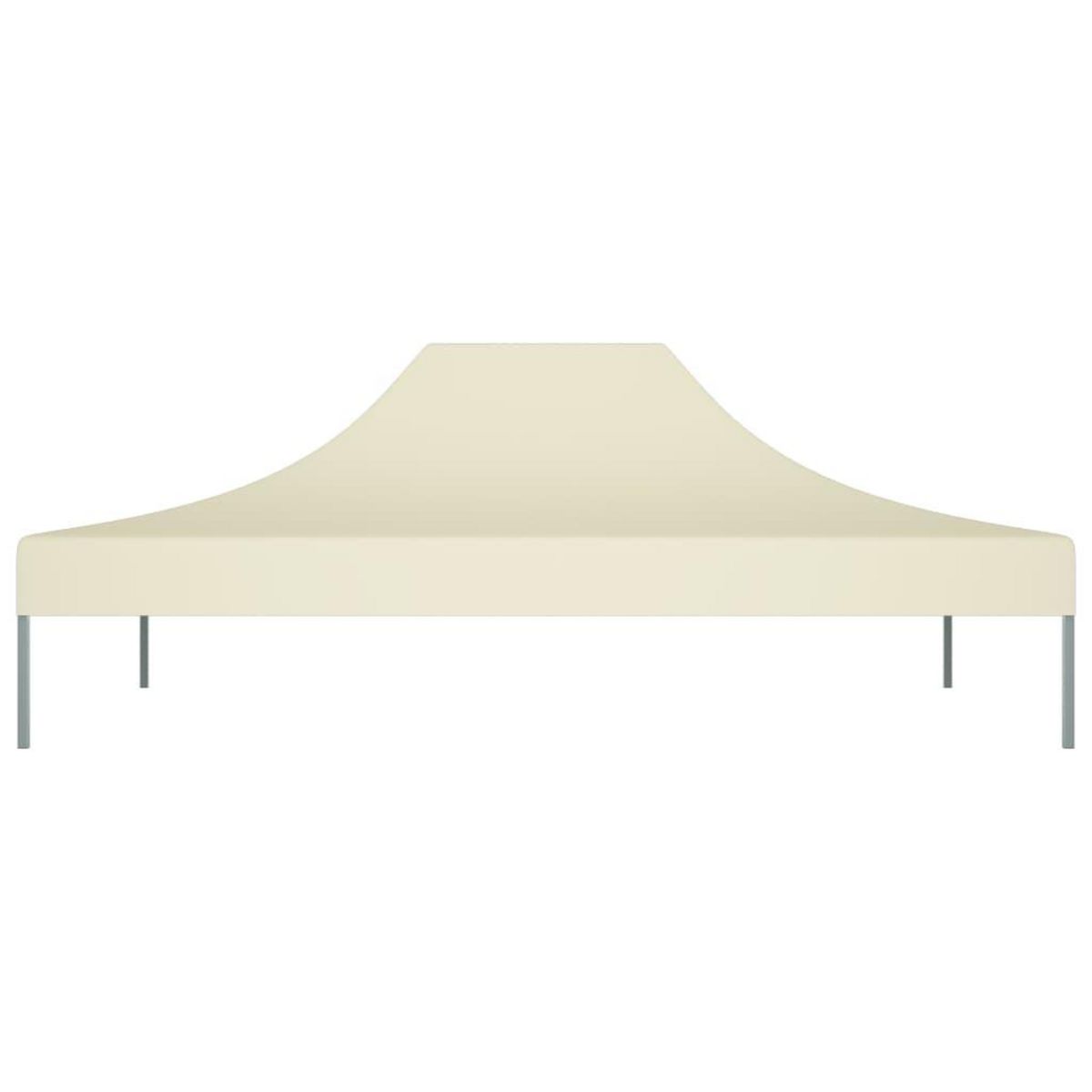VIDAXL Toit de tente de reception 4,5x3 m Creme 270 g/m^2
