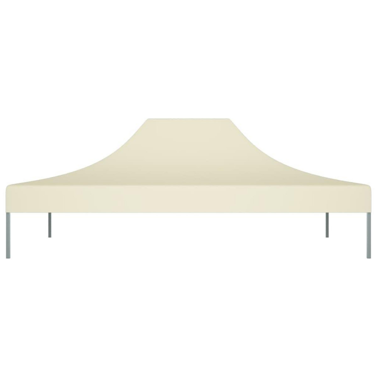 VIDAXL Toit de tente de reception 4,5x3 m Creme 270 g/m^2
