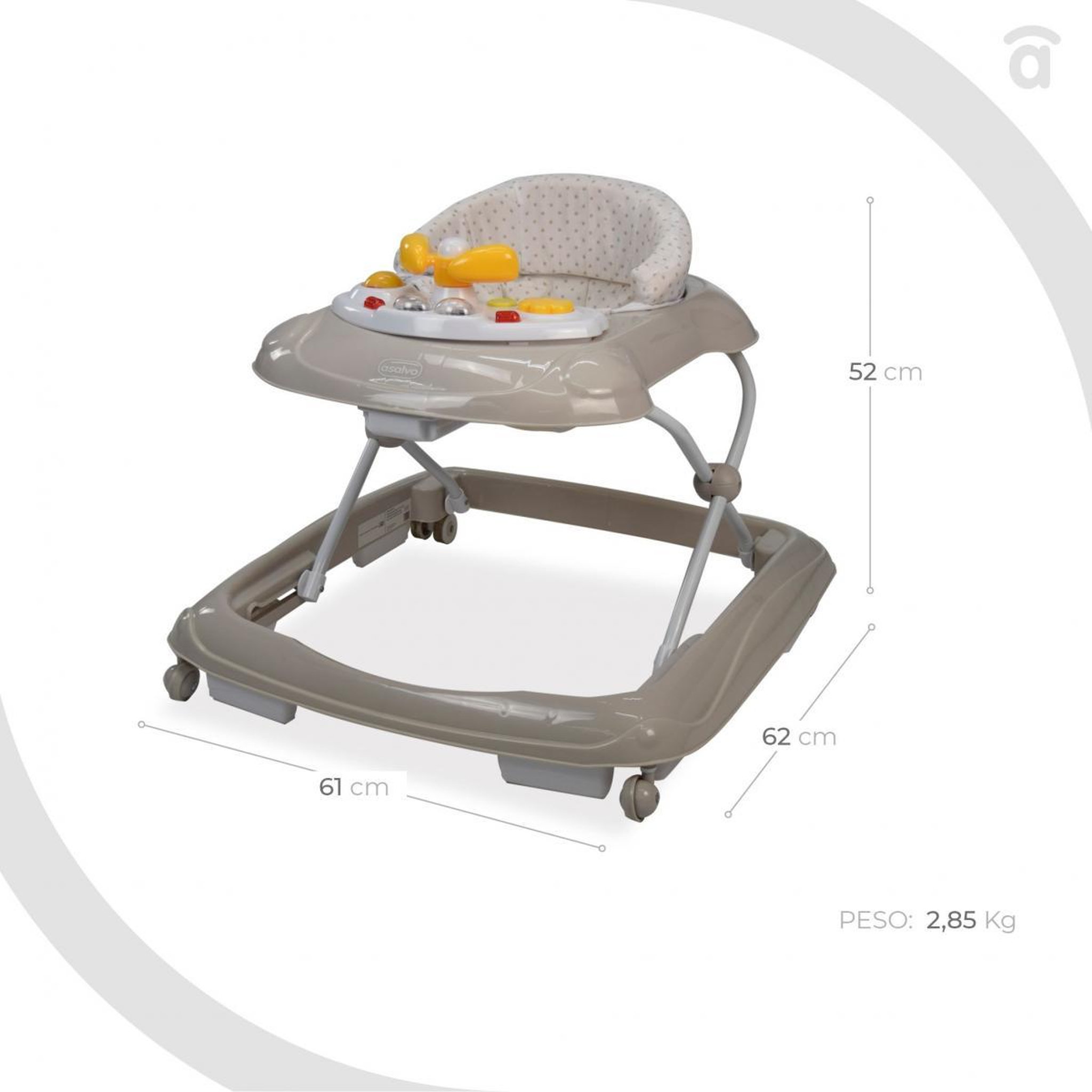 Voir la diapositive 3 : Asalvo Trotteur Stars - couleur Beige