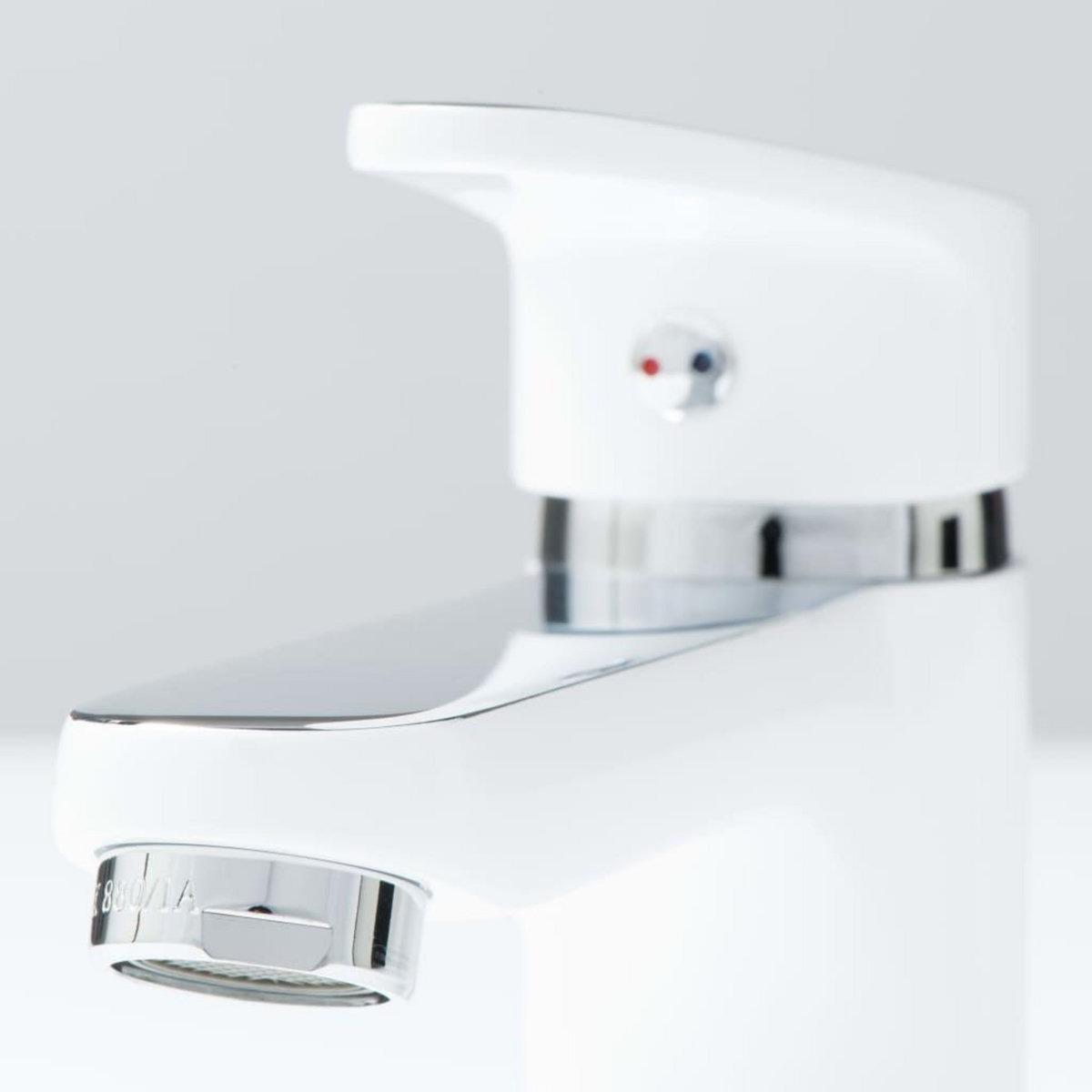 SCHUTTE SCHÜTTE Mitigeur de lavabo ALASKA Blanc et chrome