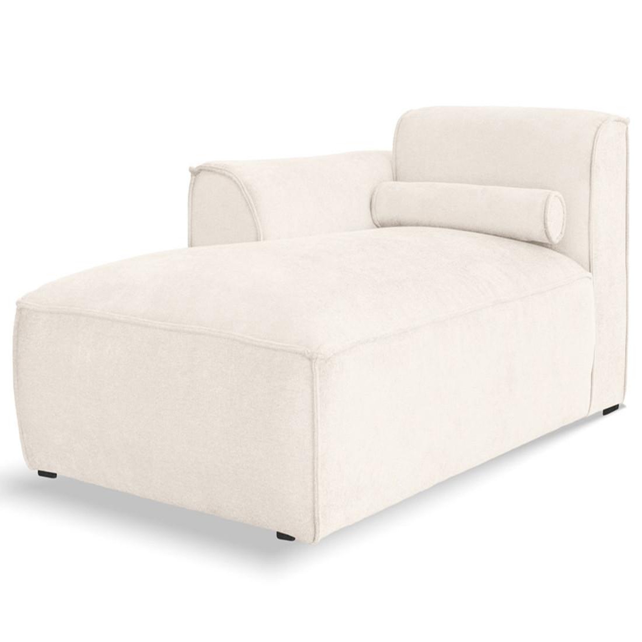 Voir la diapositive 1 : BEST MOBILIER Felix - module d'assise méridienne gauche en tissu texturé