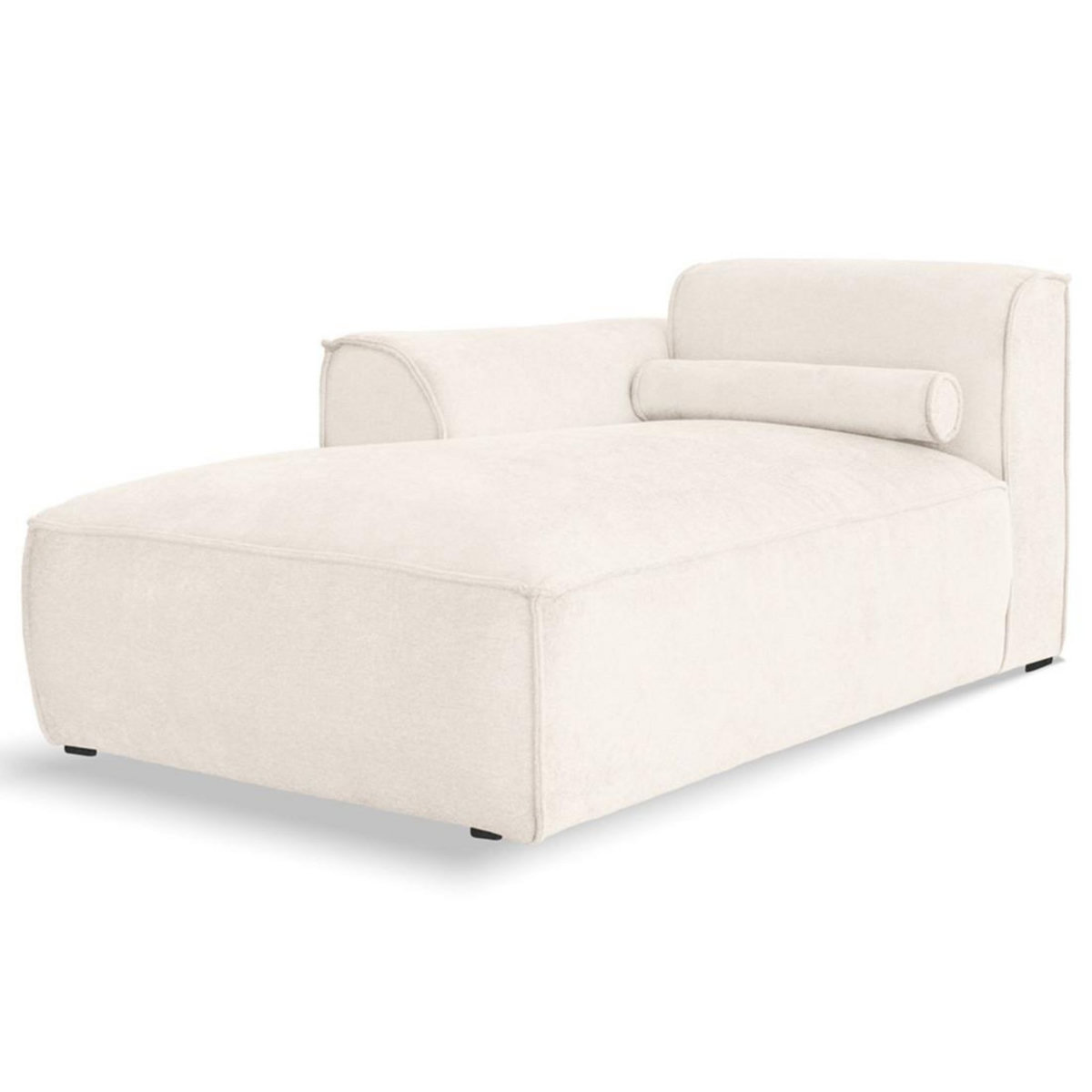 BEST MOBILIER Felix - module d'assise méridienne gauche en tissu texturé